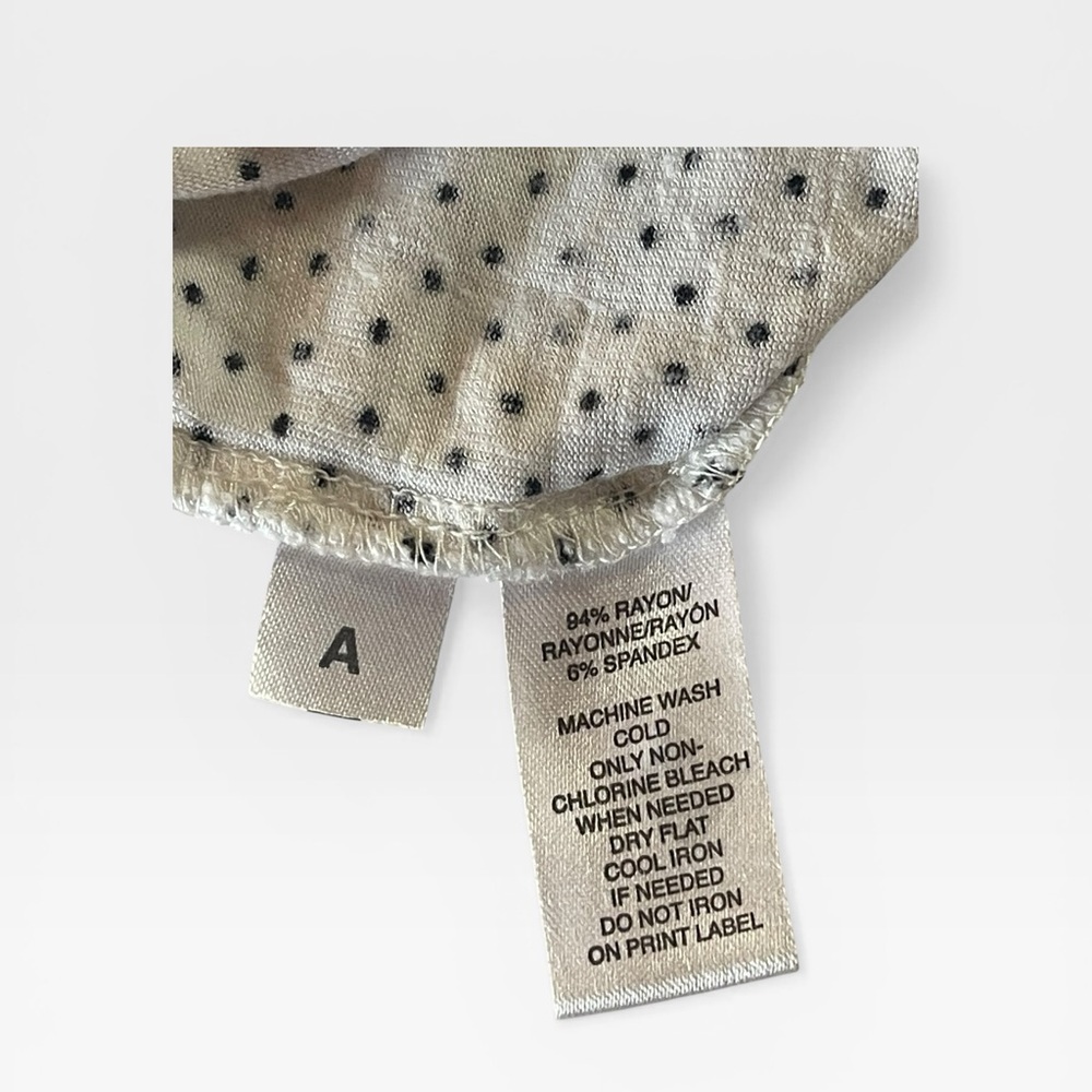 Women’s White Polka Dot Spaghetti Strap Tank Top - Picture 6 of 8